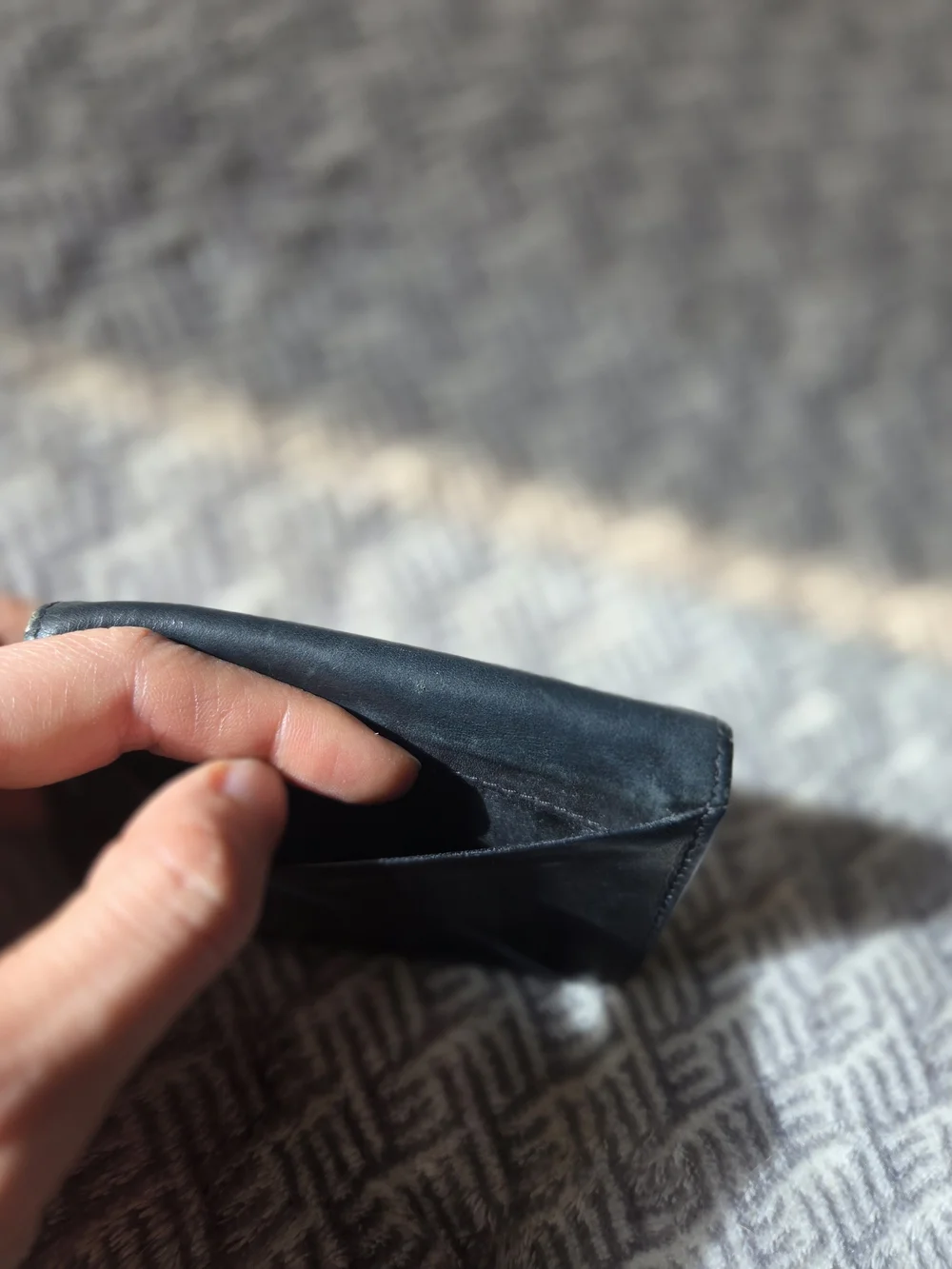Bosca Black Leather Card & Key Holder